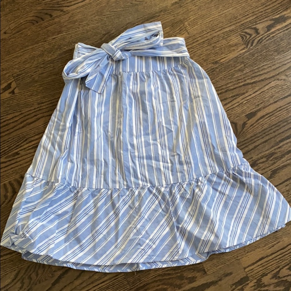 J crew striped skirt size 0 NWT